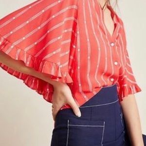 Maeve like new Size M orange/red top